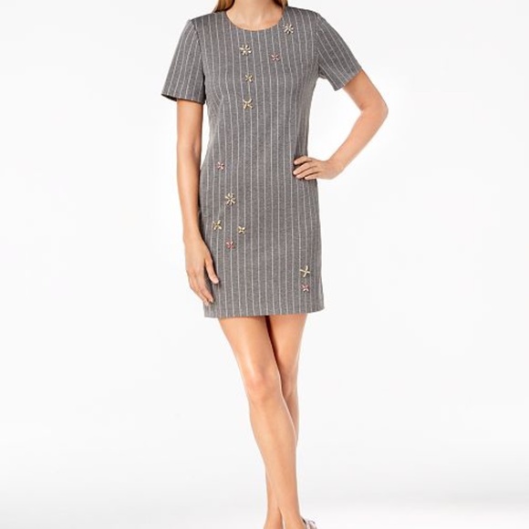 Calvin Klein Womens Embellished Mini Casual Dress - Picture 1 of 3